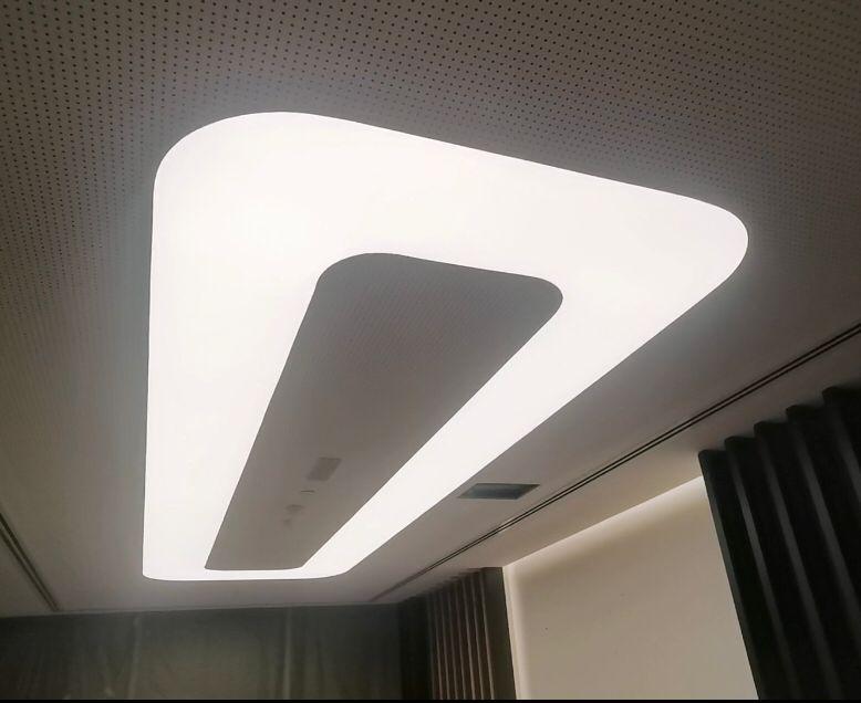 Stretch ceiling benefits in Dubai – modern LED ceiling system with clean design and uniform illumination for contemporary interiors Stretch ceiling benefits in Dubai – modern LED ceiling system with clean design and uniform illumination for contemporary interiors