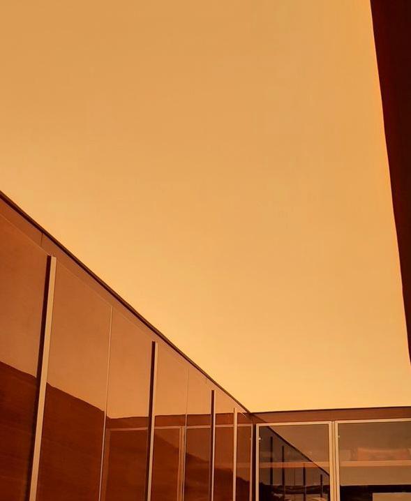 Backlit stretch ceiling light box with 3000K LED lighting in dressing room Dubai Sports City