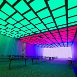 Translucent stretch ceiling with RGB backlit