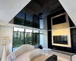 Black Glossy Stretch Ceiling for Luxury Villa in DAMAC Hills Dubai