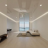 Glossy stretch ceiling designs