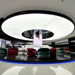 Stretch ceiling in Exotic Car showroom in Dubai