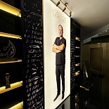 Light box with graphic printed stretch ceiling in Dubai
