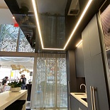 Glossy stretch ceiling designs