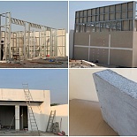 Light gauge steel frame villa with lightweight concrete insulation