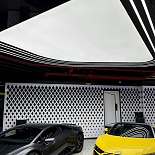 Stretch ceiling in Exotic Car showroom in Dubai