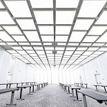 Translucent stretch ceiling with RGB backlit