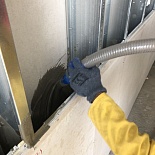 Partition wall with lightweight concrete insulation