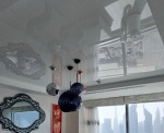 White Glossy Stretch Ceiling for Luxury Apartment in Downtown Dubai